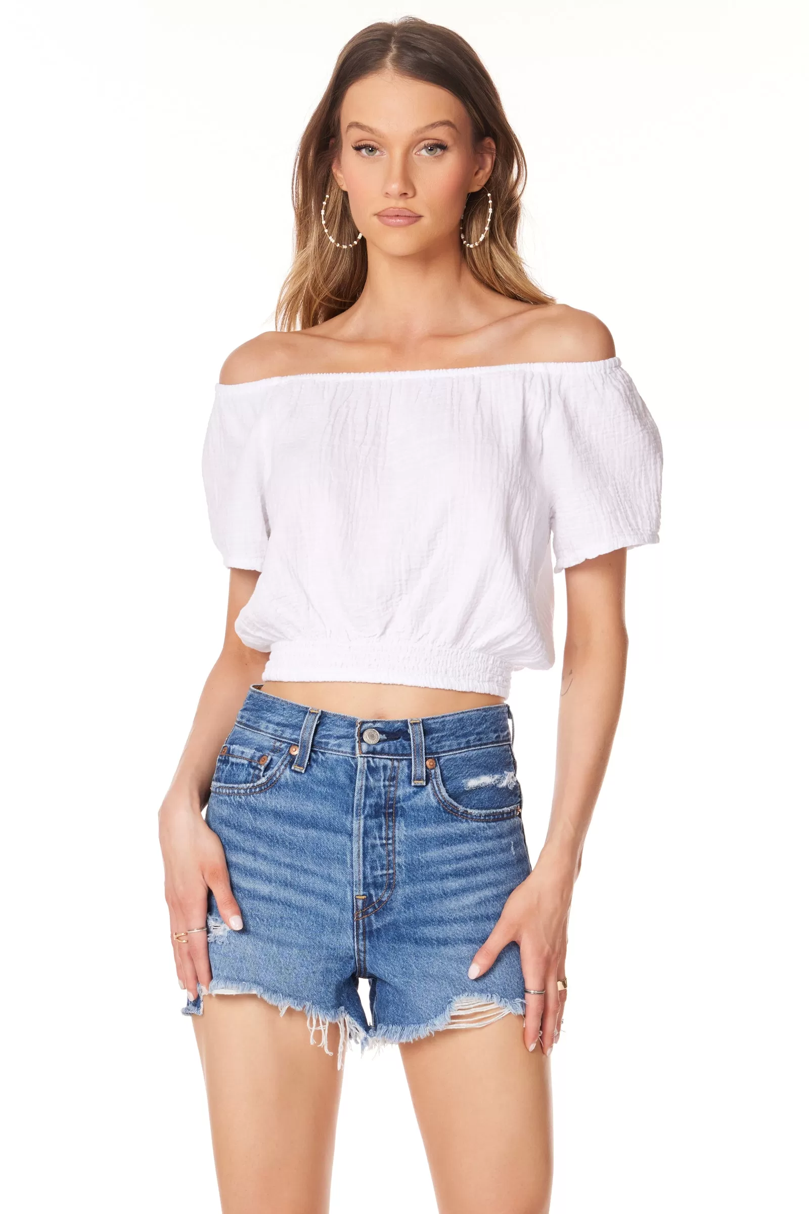 OFF-SHOULDER TOP