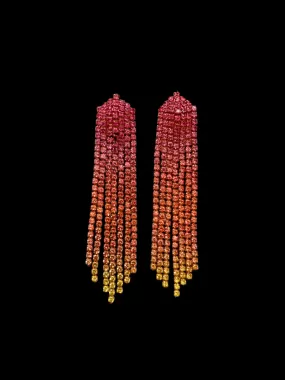 Ombre Rhinestone Waterfall Statement Posts