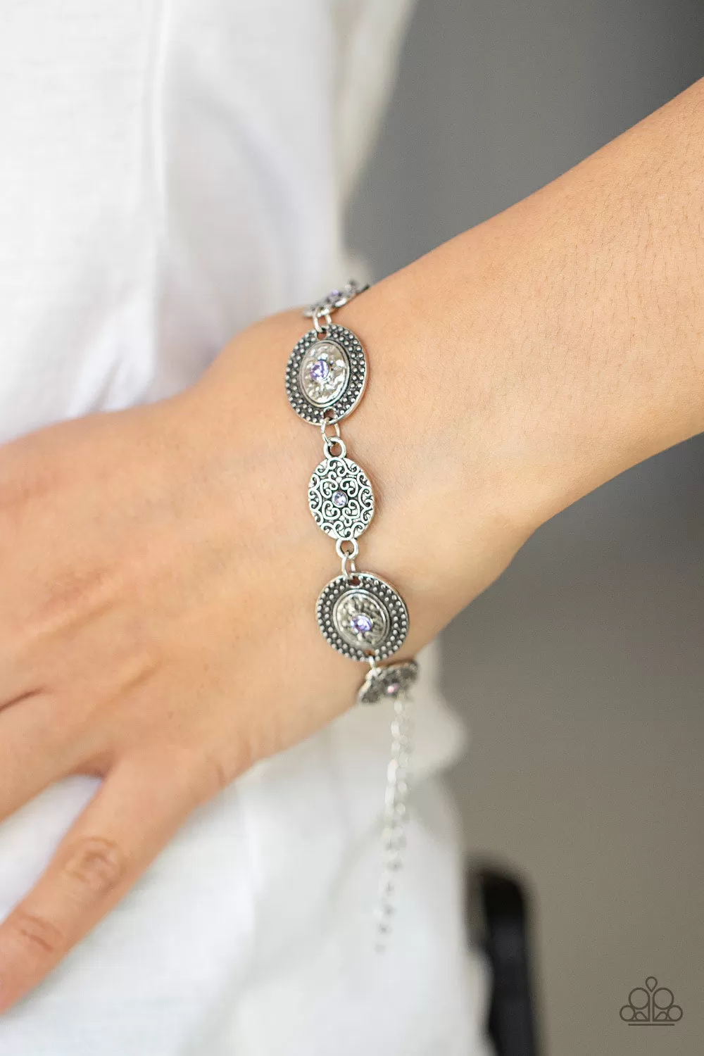 Paparazzi Bracelet ~ Secret Garden Glamour - Purple