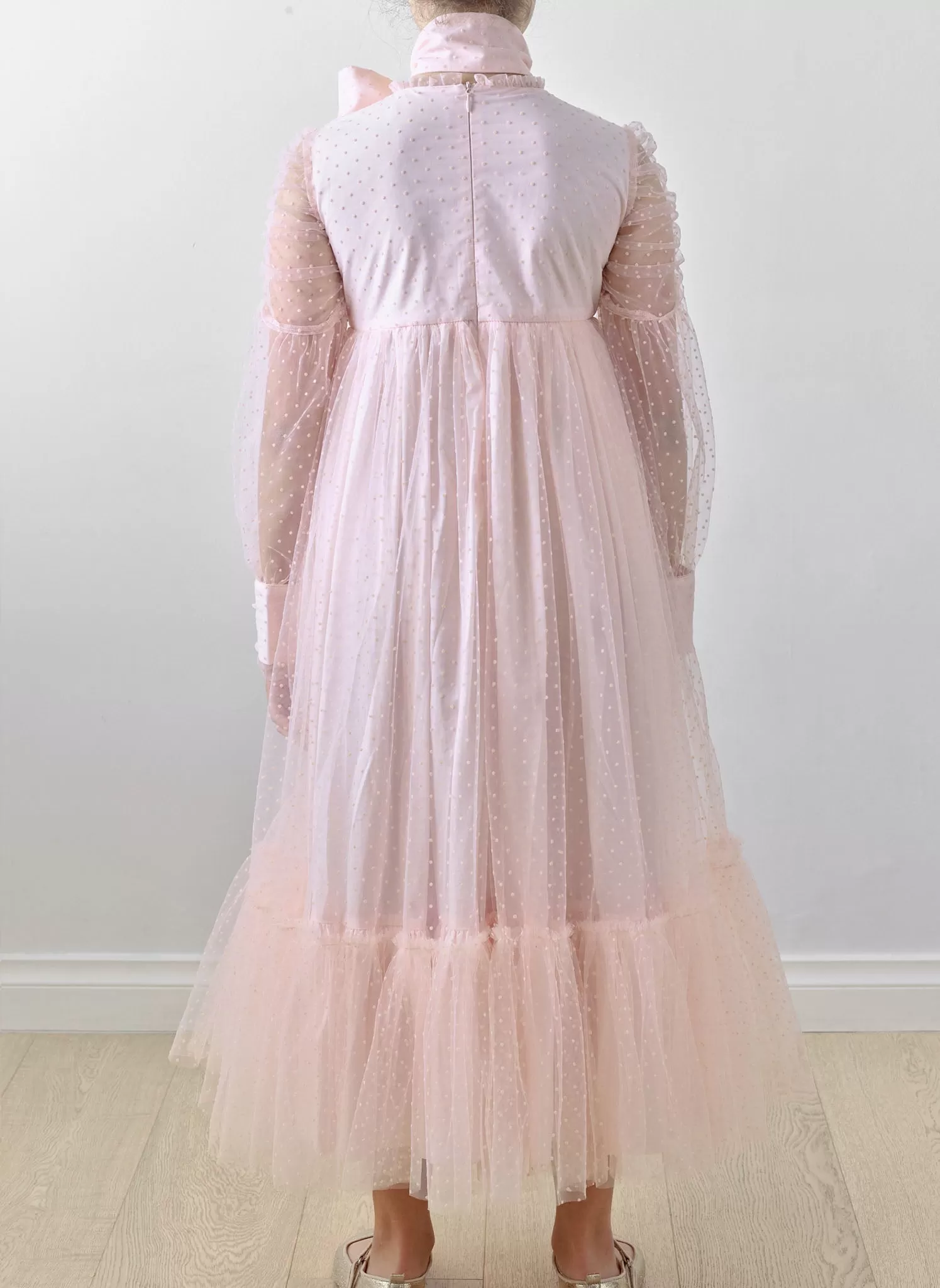 Petite Amalie Long Tulle Gown