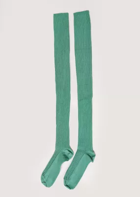 Pim Green Overknee Socks