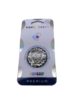 Pop Sockets Metallic Foil Confetti Silver Pop Socket One Size