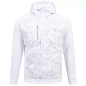 Pursuit Classic Fit Half Snap Hoodie White - SS24