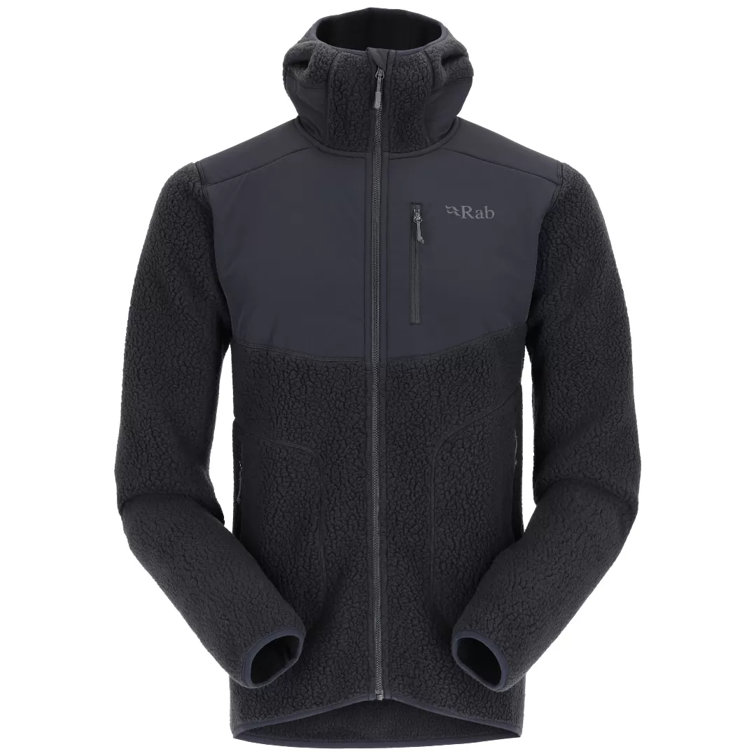 Rab Men's Outpost Full Zip Hooded Fleece (Beluga)