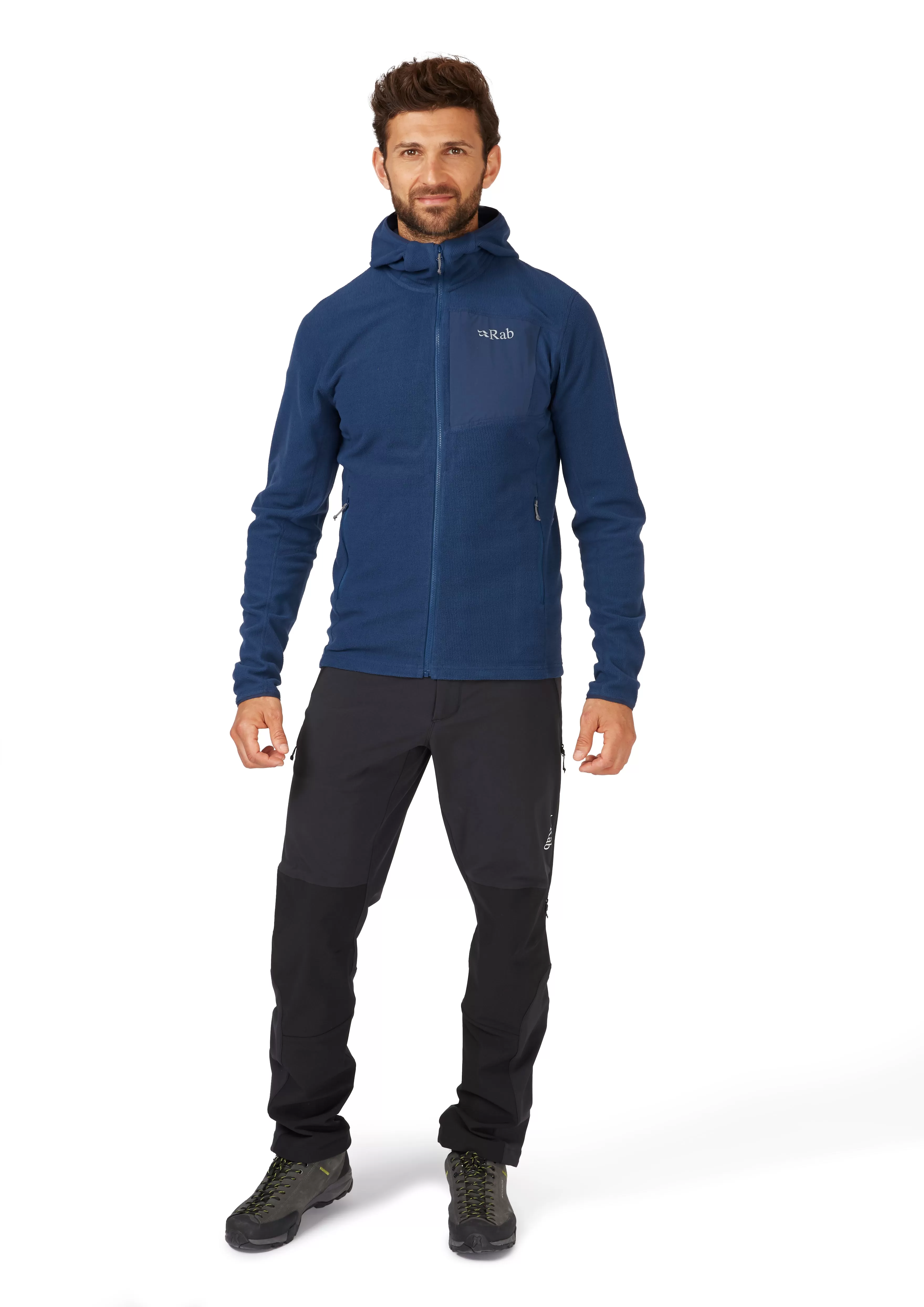 Rab Men's Tecton Full Zip Hooded Fleece (Deep Ink)