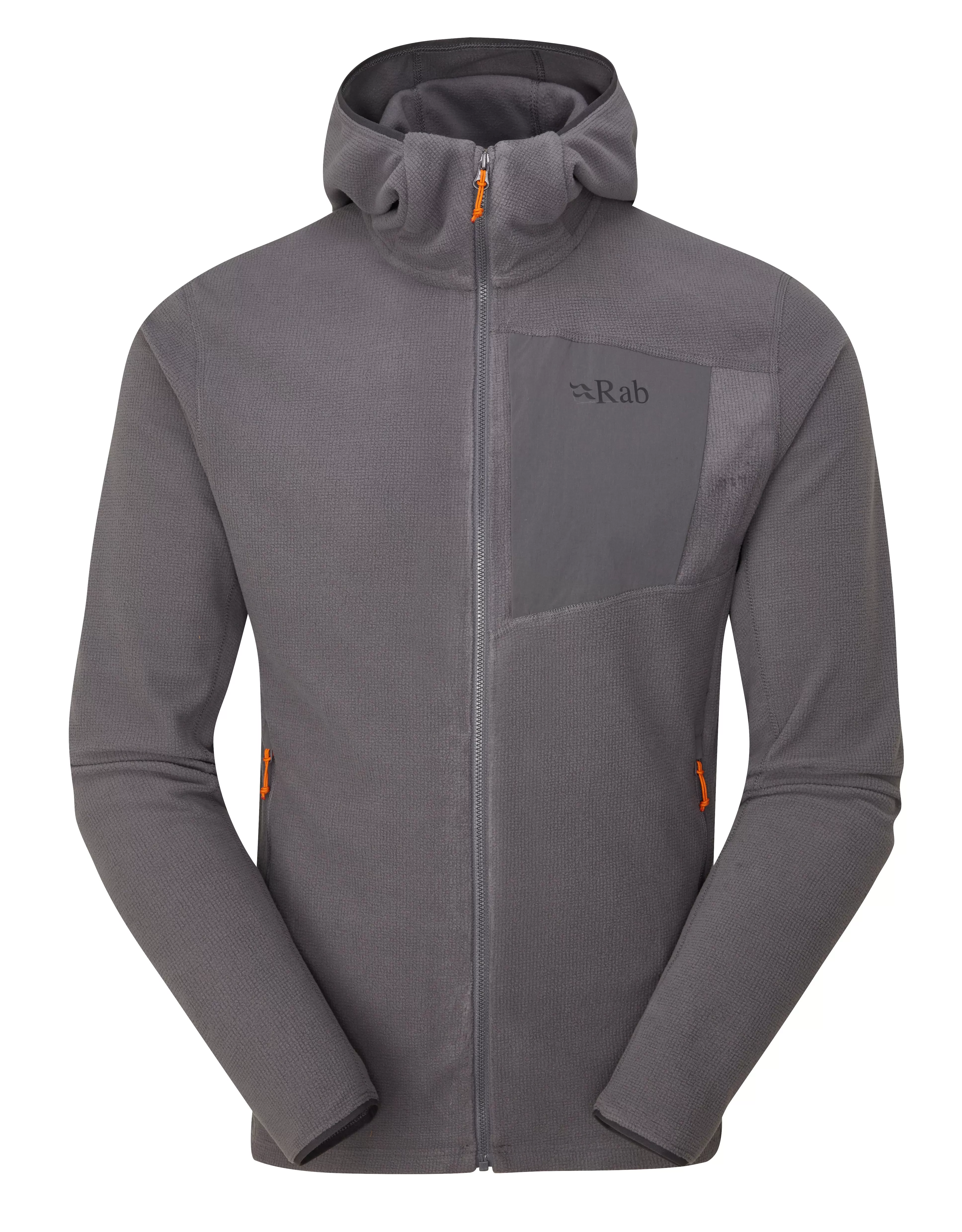 Rab Men's Tecton Full Zip Hooded Fleece (Graphene)