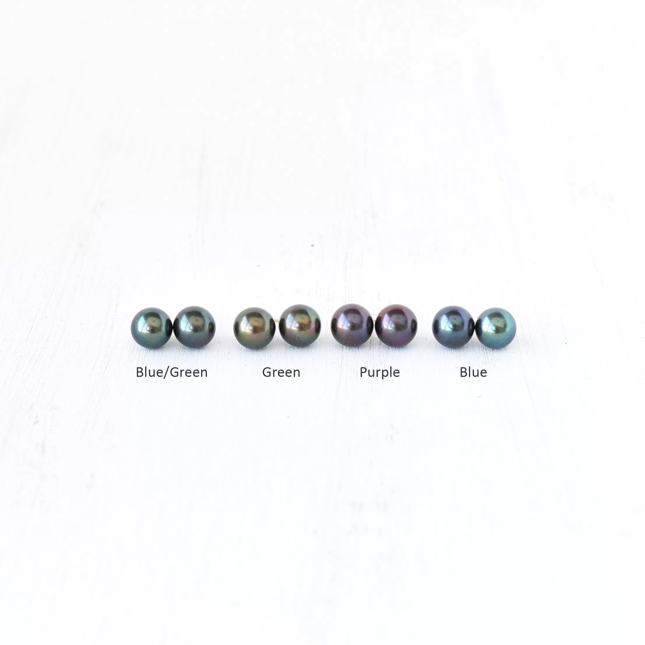 Rainbow Freshwater Pearl Studs