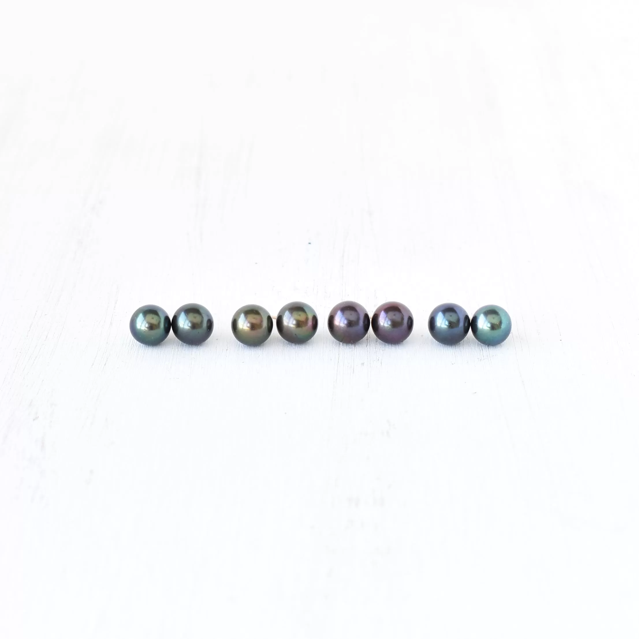 Rainbow Freshwater Pearl Studs