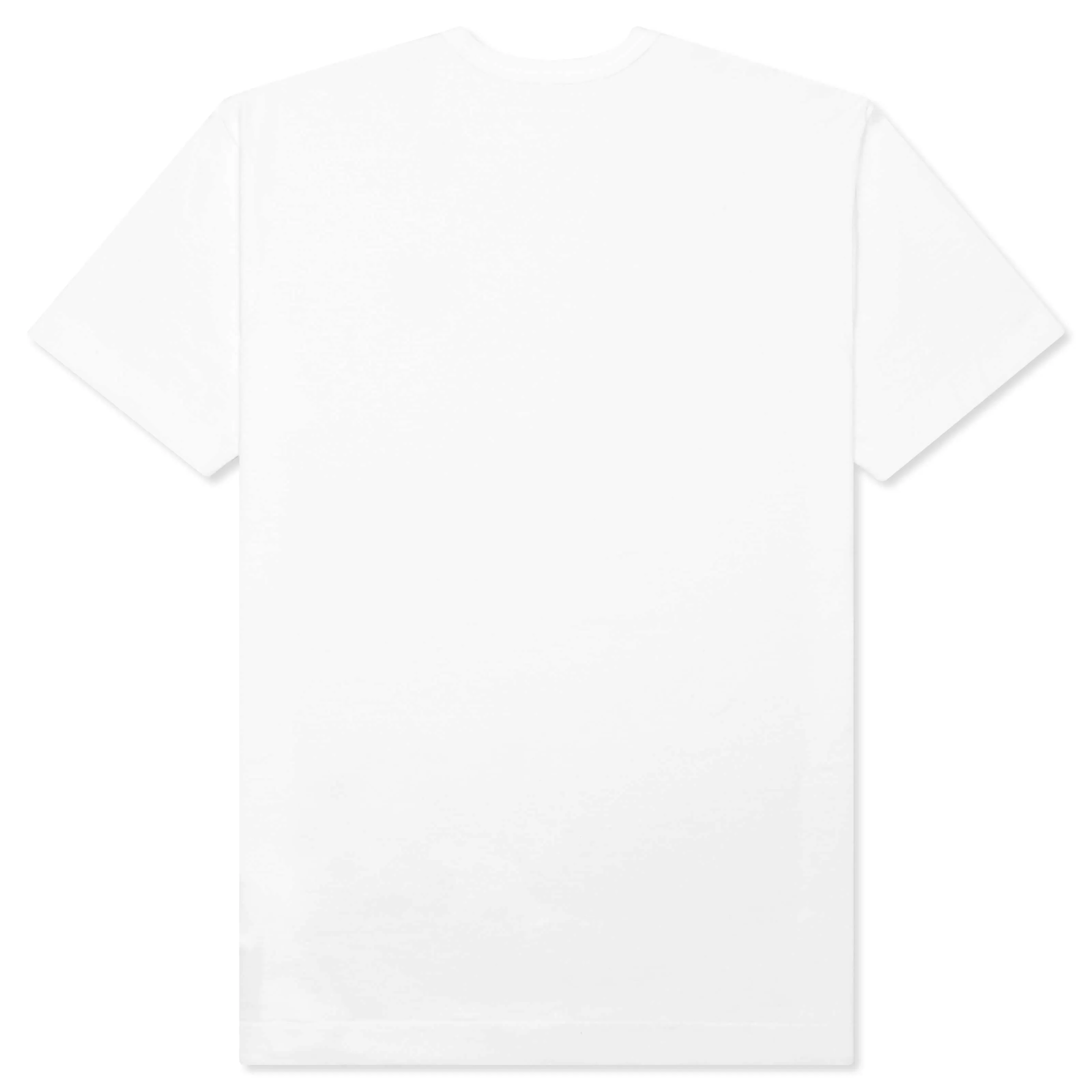 Red Emblem Small Eyes T-Shirt - White