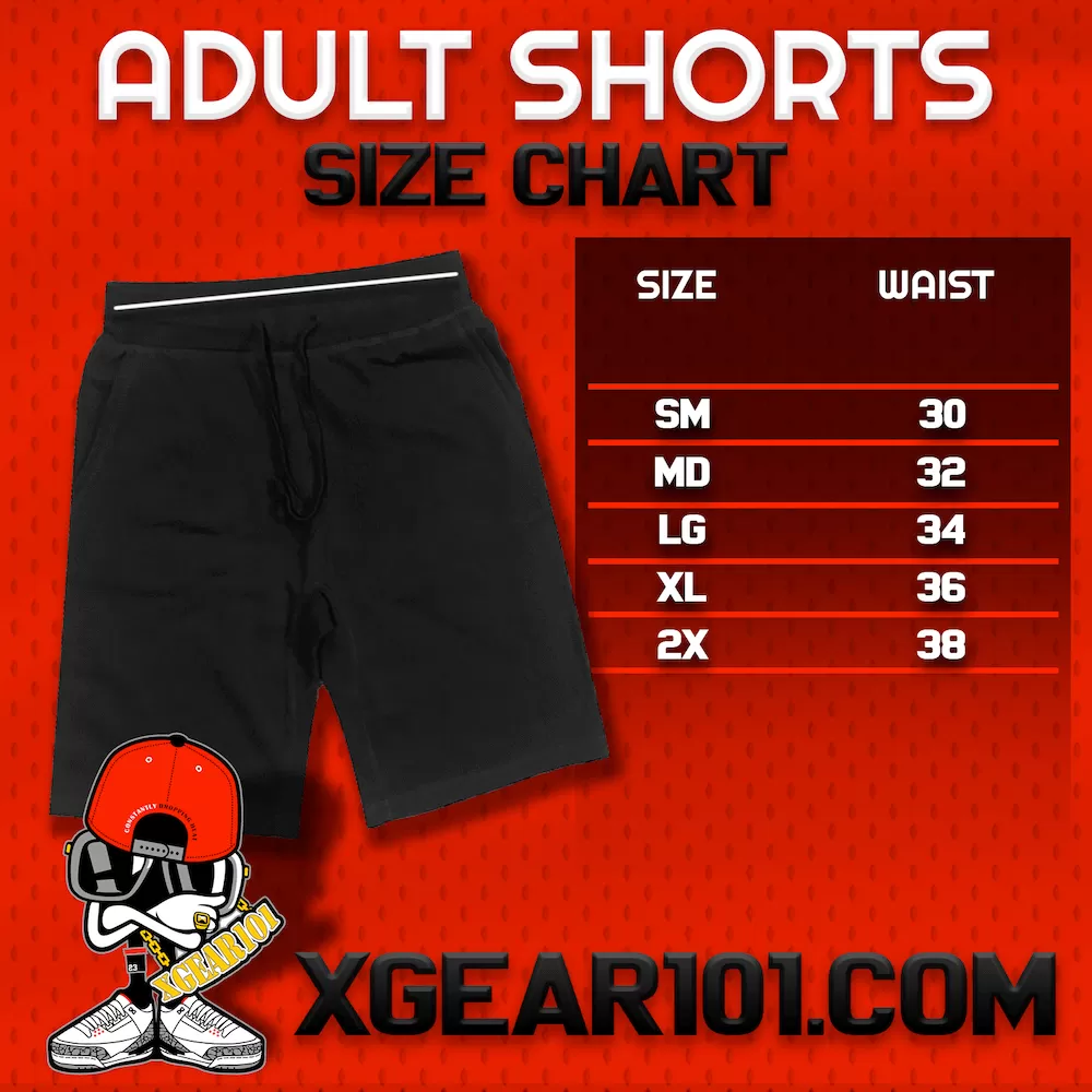 RED PAID : Black Cotton Terry Fleece Shorts