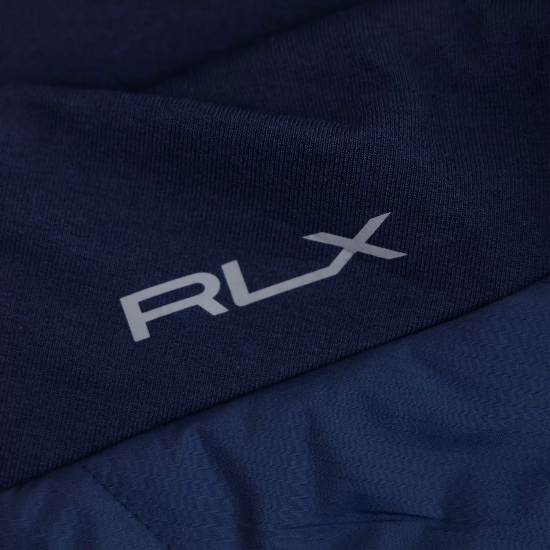 RLX Classic Fit Full Zip Cool Wool Hybrid Gilet Refined Navy - SS24