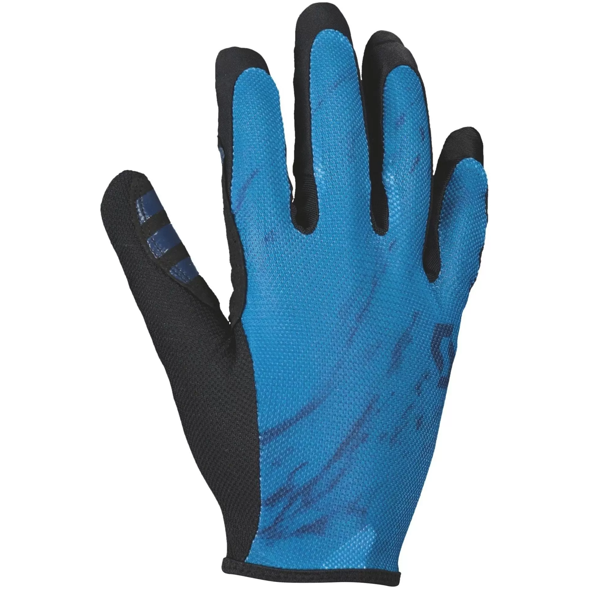 Scott Traction Full Finger Cycling Gloves - Blue