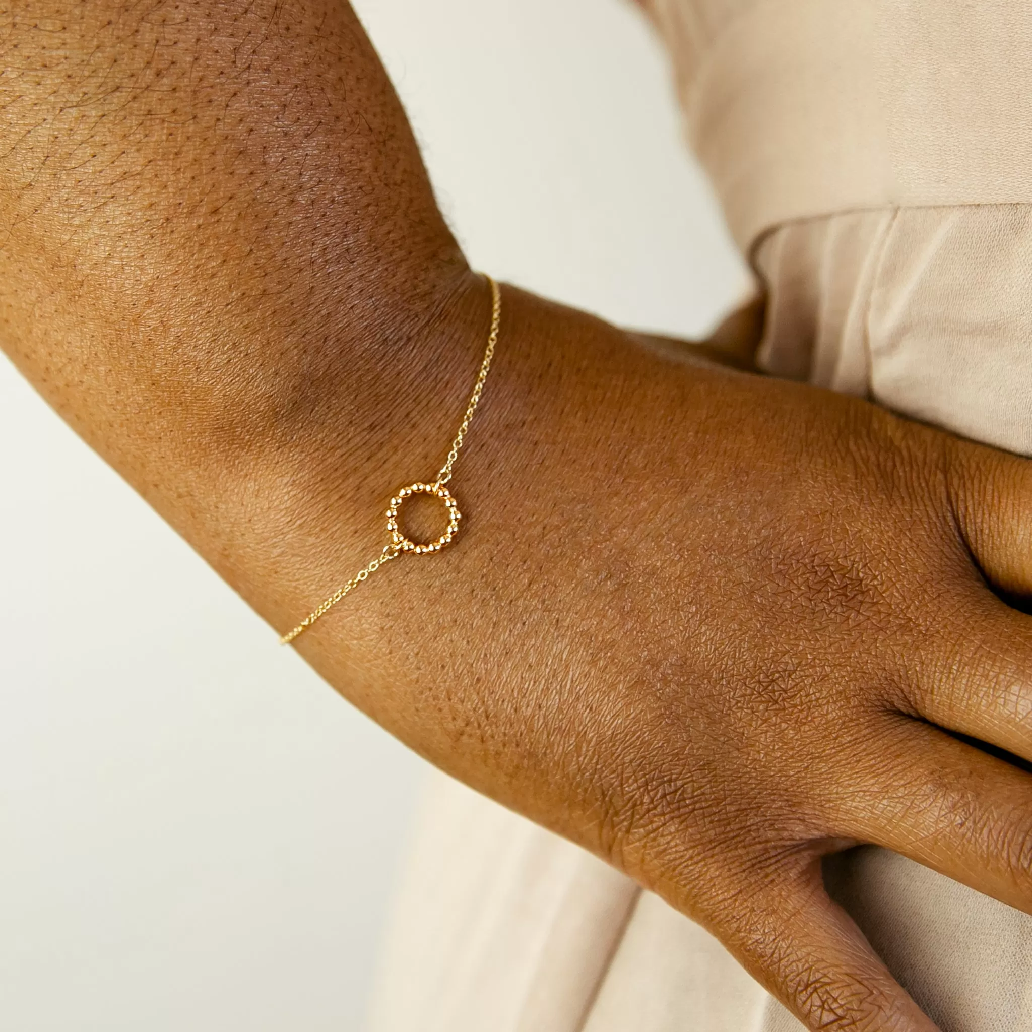 Shimmer Dot Circle Bracelet