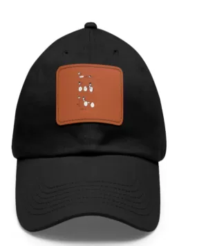 Swim, Bike Run with a Purpose- Hat with Leather Patch, SuperMi BWD