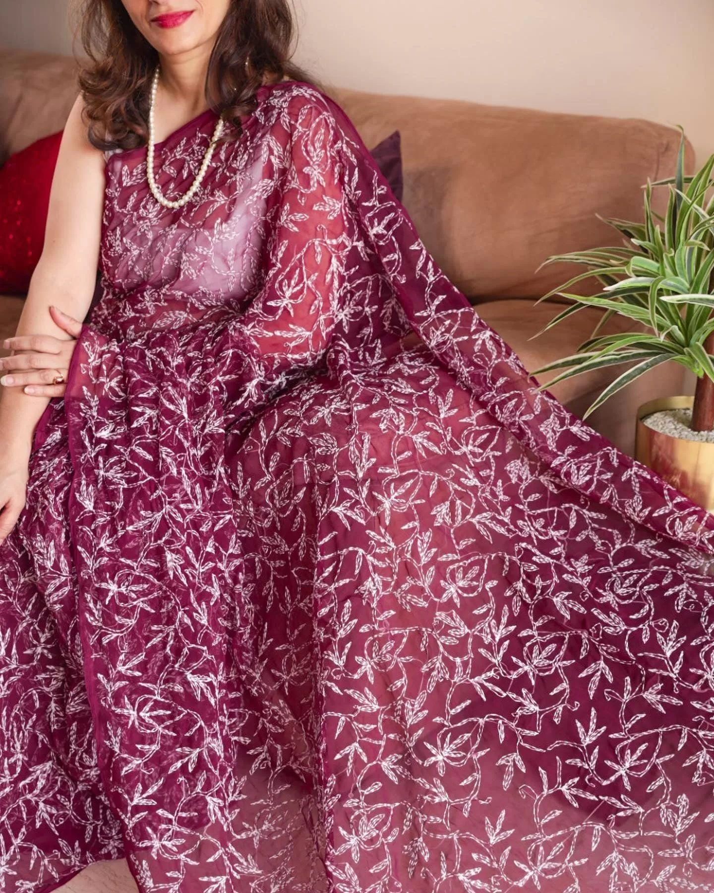 Tepchi Chikankari Sarees