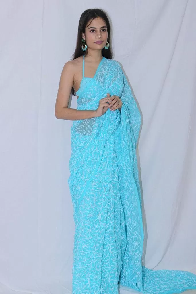 Tepchi Chikankari Sarees