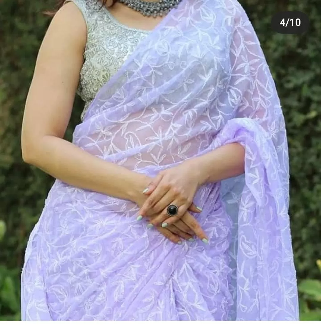 Tepchi Chikankari Sarees