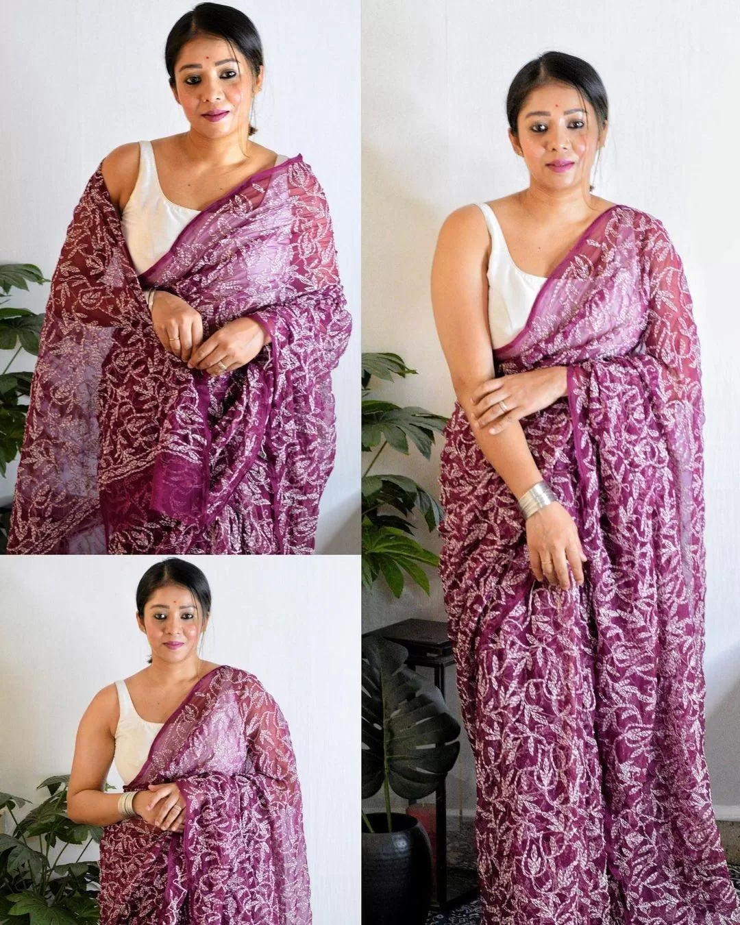 Tepchi Chikankari Sarees