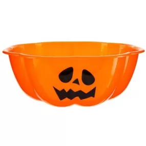 Trick or Treat Halloween Bowl Large Orange