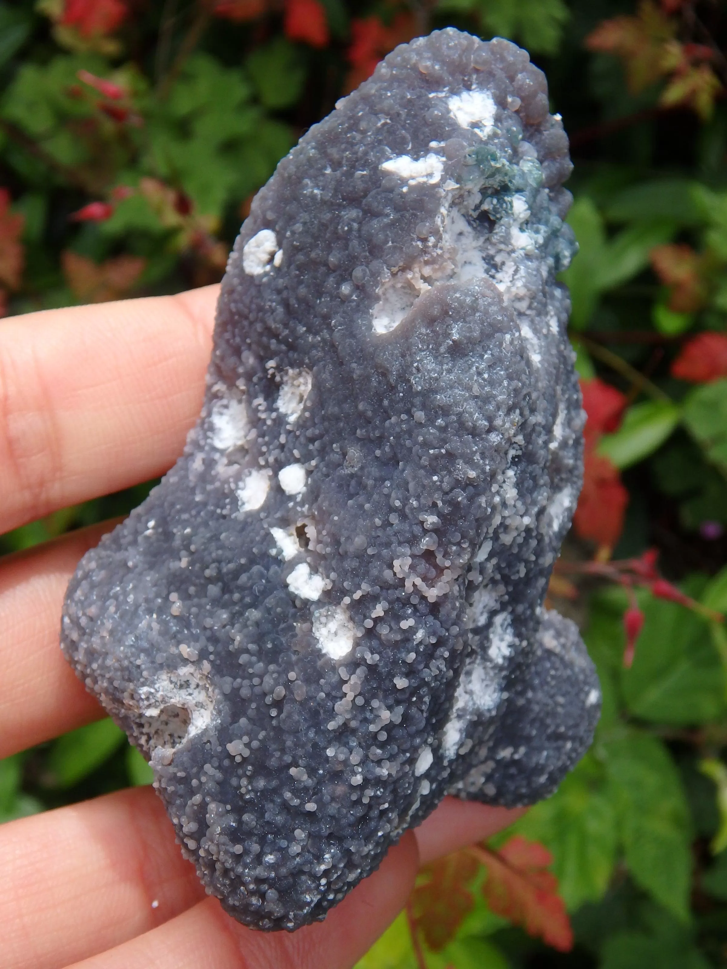 Unique Grape Agate Free Form With Caves From Indonesia