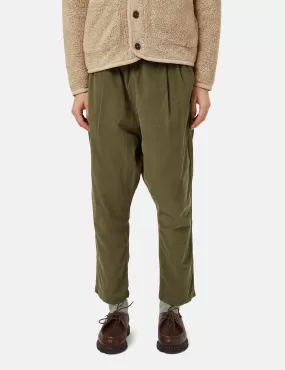 Universal Works Kyoto Work Pant (Cord) - Bright Olive Green