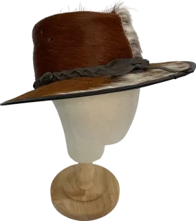 Urban Trail Brown Leather Cowboy Hat UK M