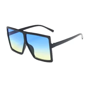 Women Plus Size Frame Square Shape Multi-color Fashion Personality UV Protection Sunglasses