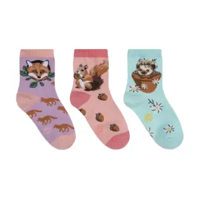 Youth My Dear Hedgehog Crew Socks 3-Pack